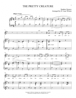 page one of The Pretty Creature (Piano & Vocal)