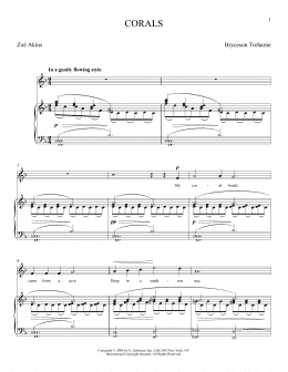 page one of Corals (Piano & Vocal)