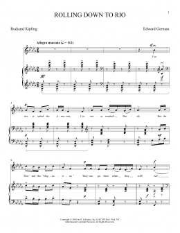 page one of Rolling Down To Rio (Piano & Vocal)