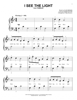 page one of I See The Light (from Tangled) (arr. Phillip Keveren) (Big Note Piano)