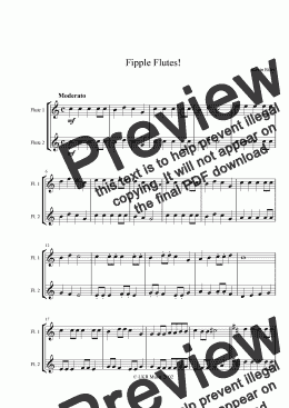 page one of Fipple Flutes!