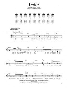 page one of Skylark (Easy Guitar)