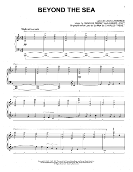 page one of Beyond The Sea (Piano Solo)