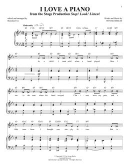 page one of I Love A Piano (Piano & Vocal)