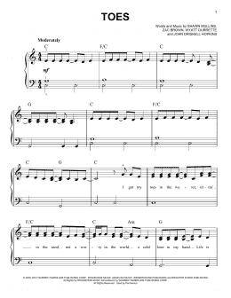 page one of Toes (Very Easy Piano)