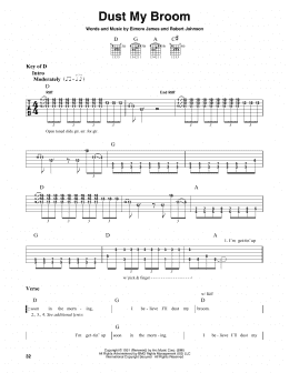 page one of Dust My Broom (Guitar Lead Sheet)