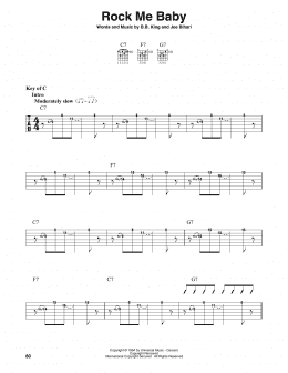 page one of Rock Me Baby (Guitar Lead Sheet)