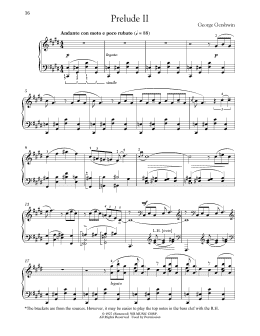 page one of Prelude II (Andante Con Moto E Poco Rubato) (Piano Solo)