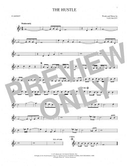 page one of The Hustle (Clarinet Solo)