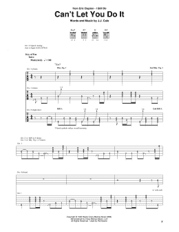page one of Can't Let You Do It (Guitar Rhythm Tab)