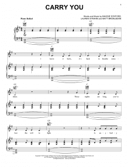 page one of Carry You (feat. Fleurie) (Piano, Vocal & Guitar Chords (Right-Hand Melody))