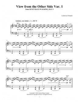 page one of View From The Other Side Var. 1 (from Seven Days Walking: Day 5) (Piano Solo)