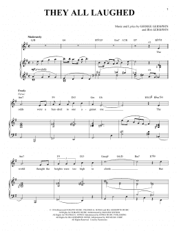 page one of They All Laughed (Piano & Vocal)