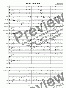 page one of Swingin' Jingle Bells - for Concert Band