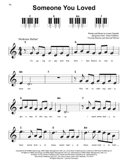 page one of Someone You Loved (Super Easy Piano)