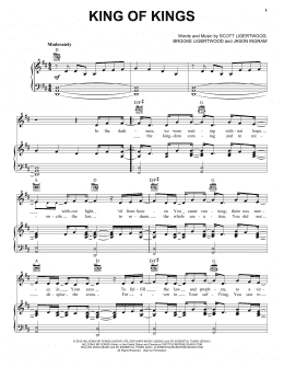 page one of King Of Kings (Piano, Vocal & Guitar Chords (Right-Hand Melody))