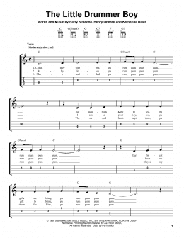 page one of The Little Drummer Boy (Easy Ukulele Tab)