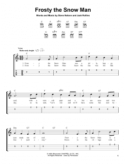 page one of Frosty The Snow Man (Easy Ukulele Tab)