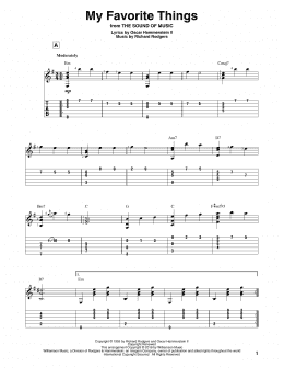 page one of My Favorite Things (Solo Guitar)