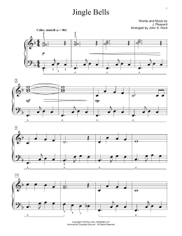 page one of Jingle Bells (arr. John S. Hord) (Educational Piano)