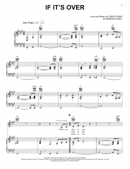 page one of If It's Over (Piano, Vocal & Guitar Chords (Right-Hand Melody))