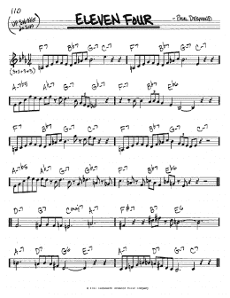 page one of Eleven Four (Real Book – Melody & Chords – C Instruments)