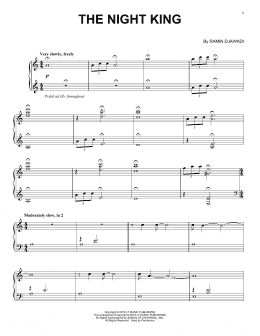 page one of The Night King (from Game of Thrones) (Piano Solo)