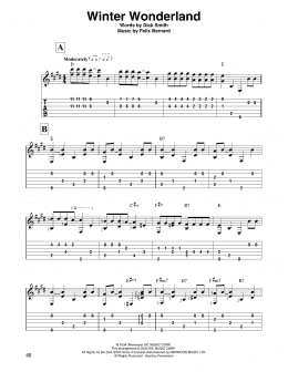 page one of Winter Wonderland (Solo Guitar)