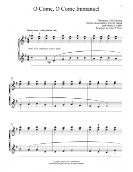 page one of O Come, O Come Immanuel (arr. John S. Hord) (Educational Piano)
