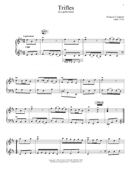 page one of Le Petit Rien (Trifle) (Piano Solo)