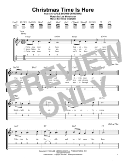 page one of Christmas Time Is Here (Easy Ukulele Tab)