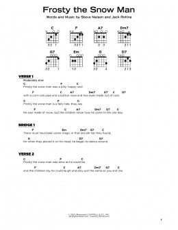 page one of Frosty The Snow Man (Really Easy Guitar)