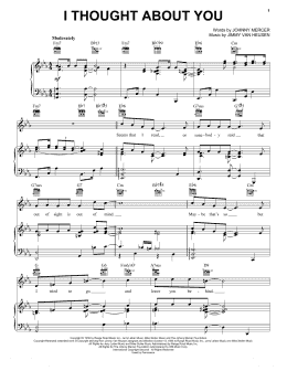 page one of I Thought About You (Piano, Vocal & Guitar Chords (Right-Hand Melody))