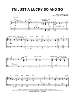 page one of I'm Just A Lucky So And So (arr. Brent Edstrom) (Piano Solo)