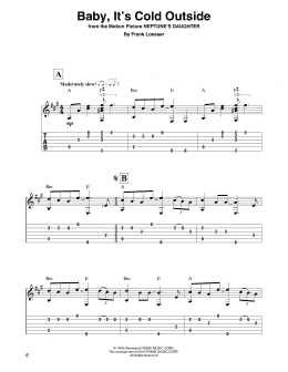 page one of Baby, It's Cold Outside (Solo Guitar)