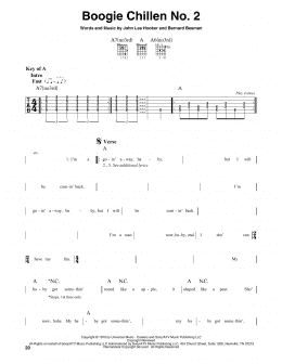 page one of Boogie Chillen No. 2 (Guitar Lead Sheet)