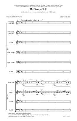 page one of The Stolen Child (SATB Choir)