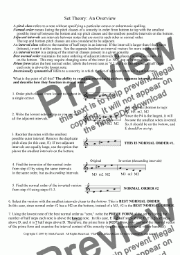 page one of Set Theory: An Overview Handout
