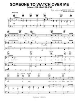 page one of Someone To Watch Over Me (Piano, Vocal & Guitar Chords (Right-Hand Melody))