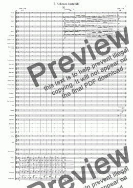 page one of Symphony No 27 2nd Movement