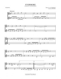 page one of Evermore (from Beauty and the Beast) (arr. Mark Phillips) (Trumpet Duet)