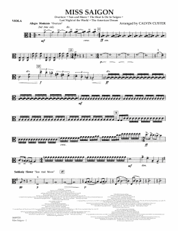 page one of Miss Saigon (arr. Calvin Custer) - Viola (Full Orchestra)