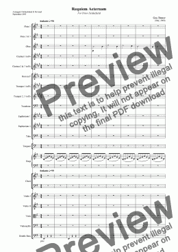 page one of Requiem Aeternum (for Choir and Orchestra)