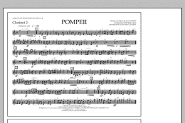 page one of Pompeii - Clarinet 2 (Marching Band)