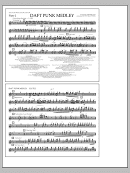 page one of Daft Punk Medley - Flute 2 (Marching Band)