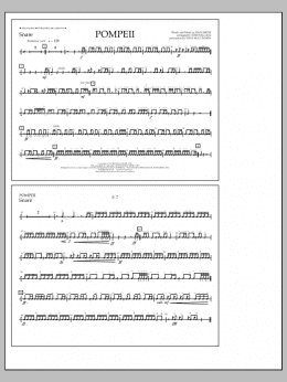 page one of Pompeii - Snare (Marching Band)