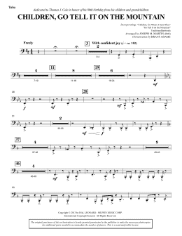 page one of Children, Go Tell It on the Mountain - Tuba (Choir Instrumental Pak)