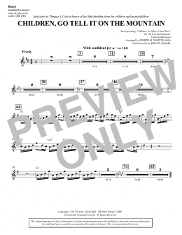 page one of Children, Go Tell It on the Mountain - Banjo (Choir Instrumental Pak)