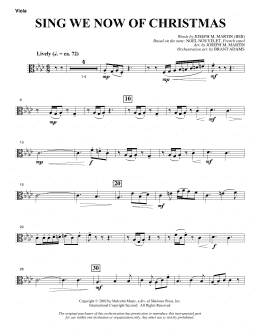 page one of Sing We Now Of Christmas (from Morning Star) - Viola (Choir Instrumental Pak)