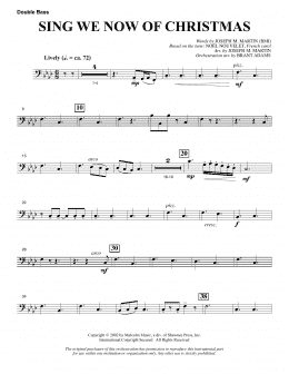page one of Sing We Now Of Christmas (from Morning Star) - Double Bass (Choir Instrumental Pak)